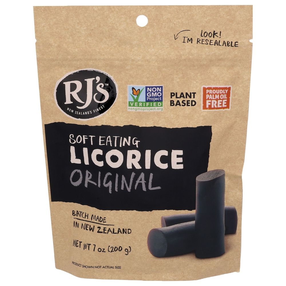 RJs Original Black Soft Eating Licorice, 7 Ounce -- 8 per case