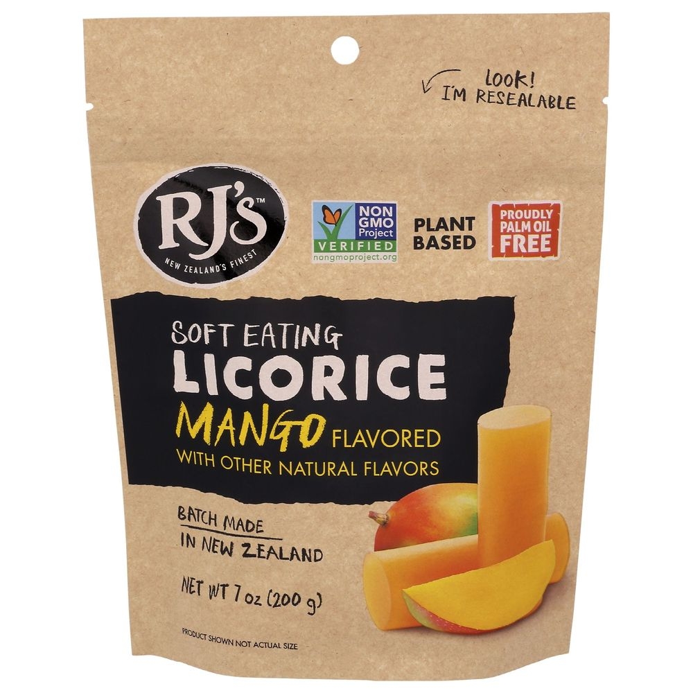 RJs Mango Soft Eating Licorice, 7 Ounce -- 8 per case