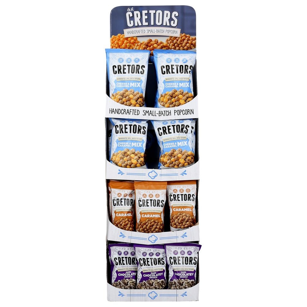 G.H.Cretors 3 Flavor Popcorn - Display -- 33 per case