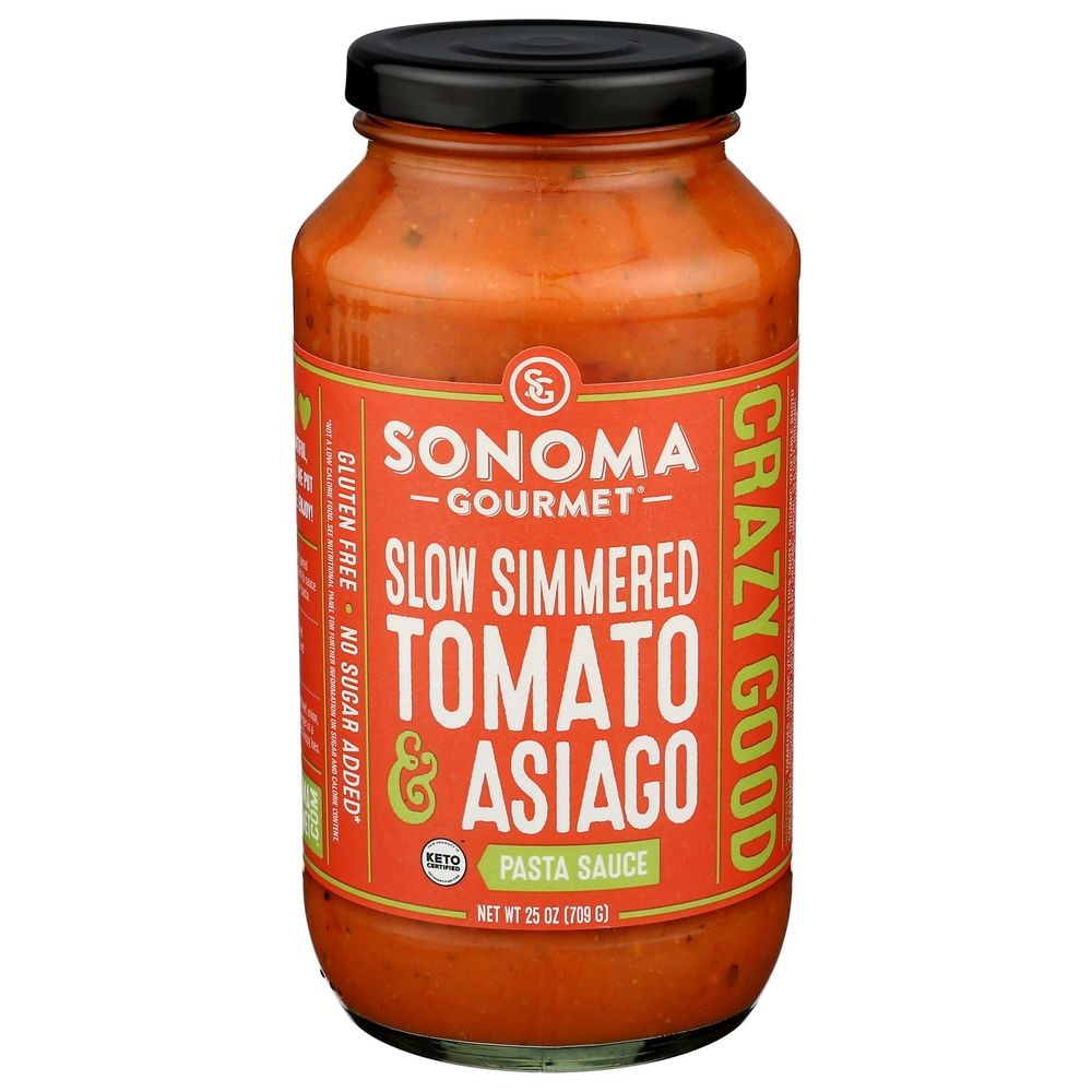 Sonoma Gourmet Slow Simmered Tomato Asiago Pasta Sauce, 25 Ounce -- 6 per case