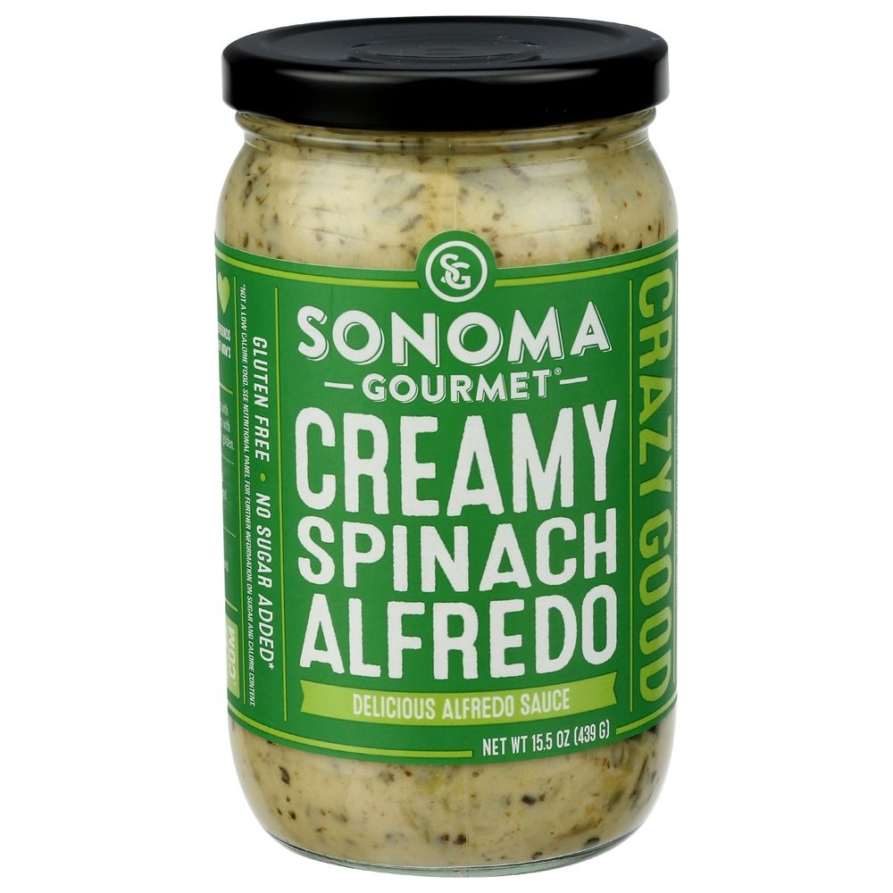 Sonoma Gourmet Spinach Alfredo Sauce, 15.5 Ounce -- 6 per case