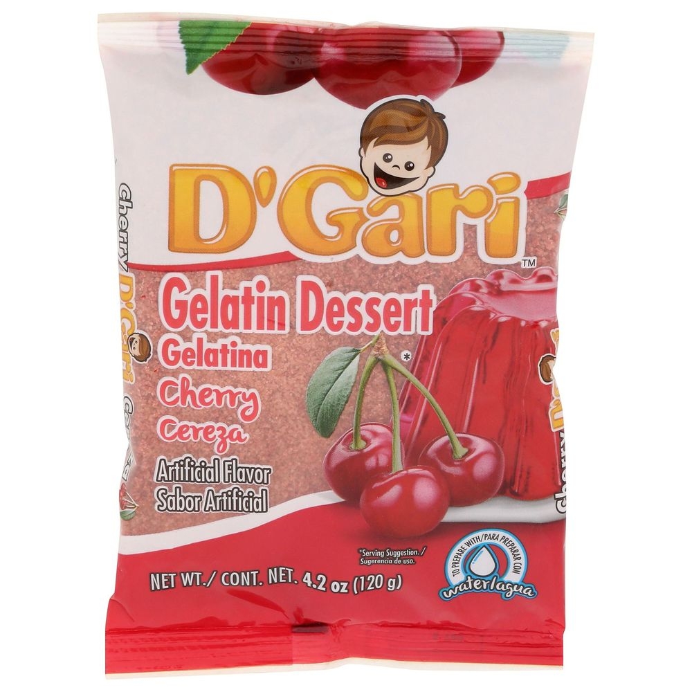 Dgari Cherry Gelatina, 4.2 Ounce -- 24 per case