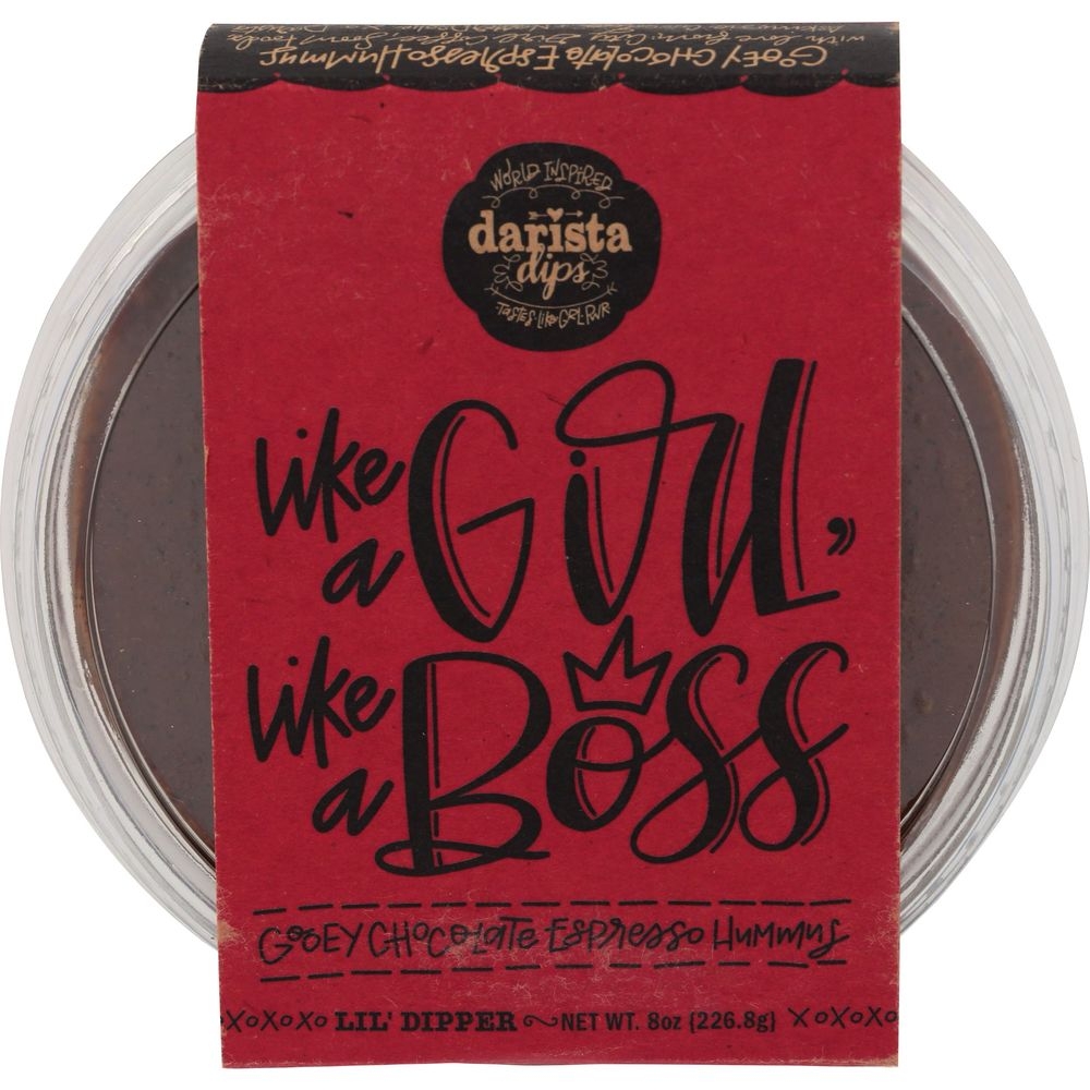 Darista Dips Gooey Chocolate Espresso Hummus, 8 Ounce -- 6 per case