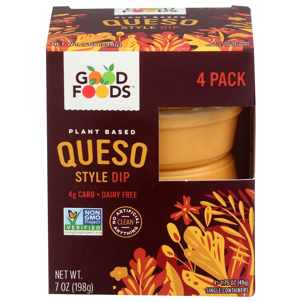 Good Foods Plant Based Queso Style Dip, 7 Ounce -- 6 per case