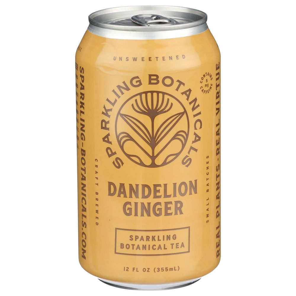 Rishi Dandelion Ginger Sparkling Botanical Tea, 12 Fluid Ounce -- 12 per case