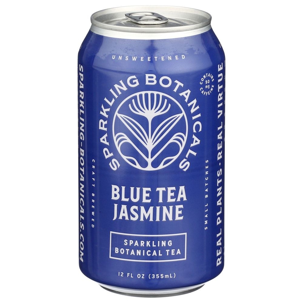Rishi Blue Tea Jasmine Sparkling Botanical Tea, 12 Fluid Ounce -- 12 per case