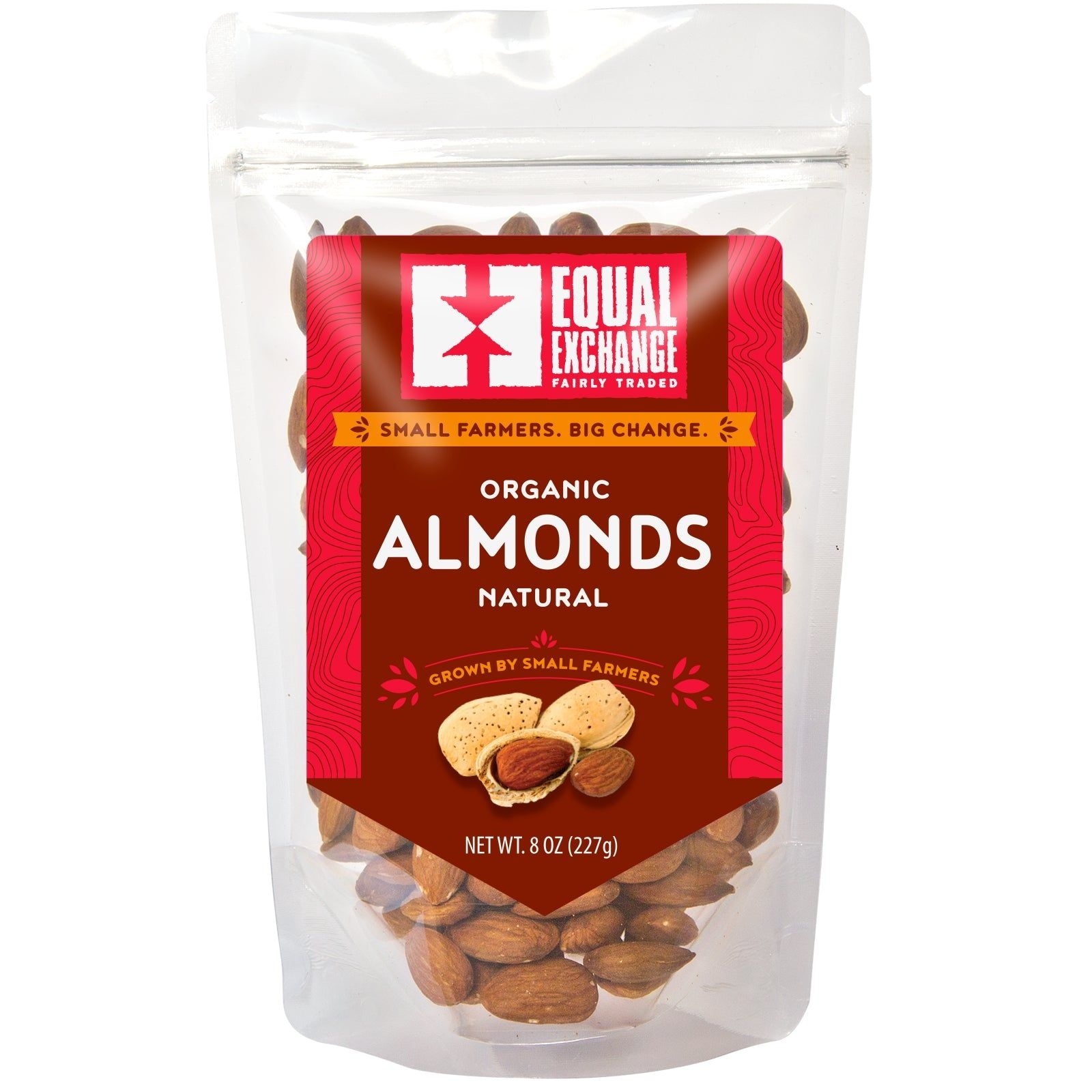 Equal Exchange Organic Natural Almonds, 8 Ounce -- 6 per case
