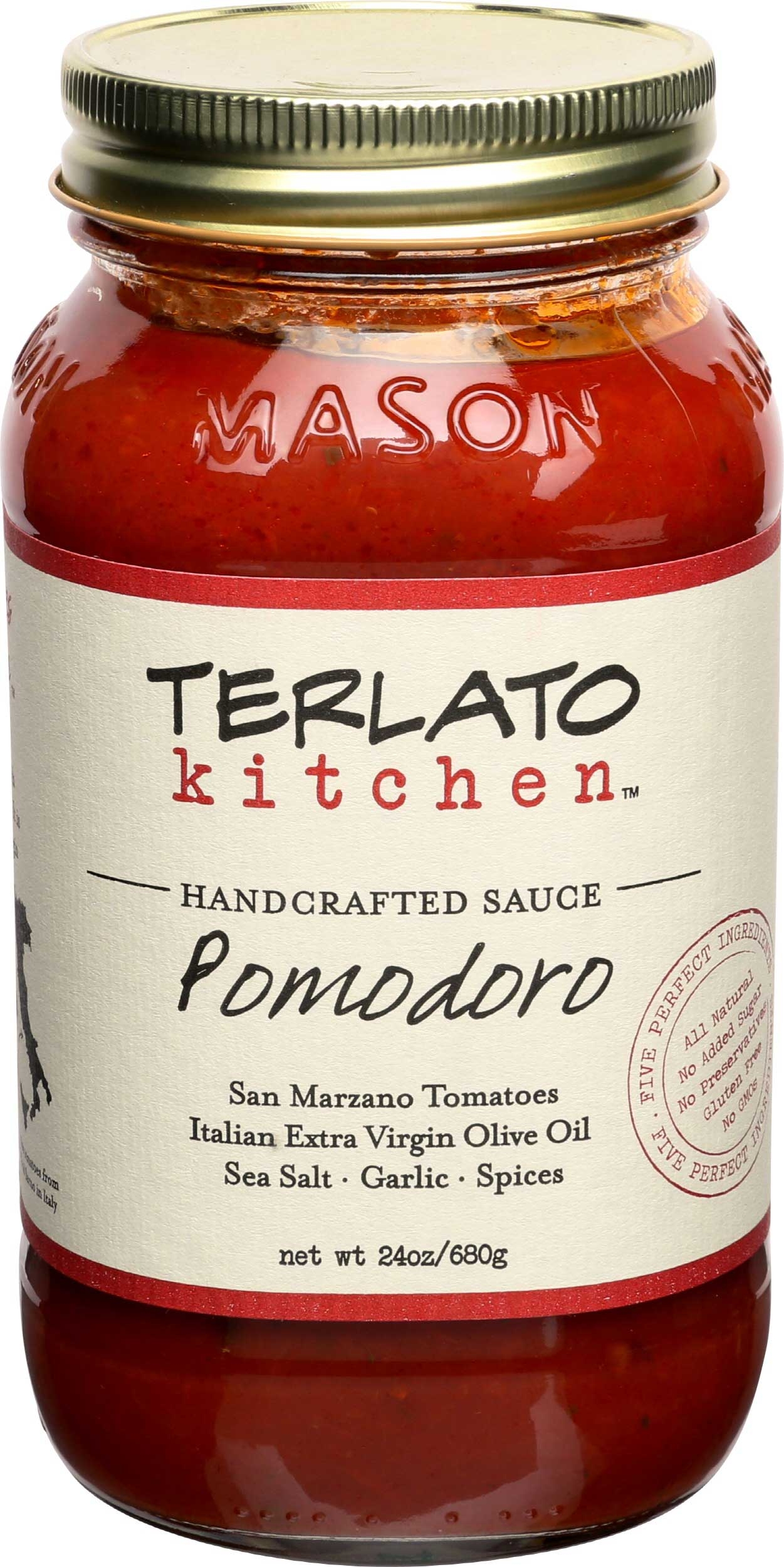 Terlato Kitchen Handcrafted Pomodoro Sauce, 24 Ounce -- 6 per case