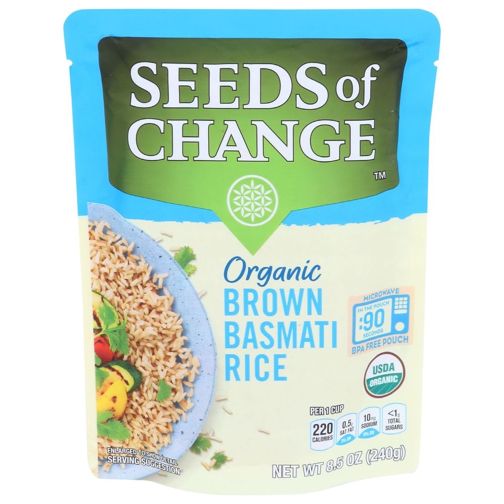 Seeds Of Change Organic Brown Basmati Rice, 8.5 Ounce -- 12 per case