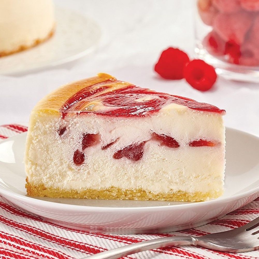 Juniors Raspberry Swirl Cheesecake, 4 Ounce -- 9 per case