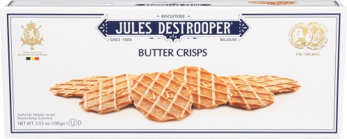 Jules Destrooper Butter Crisps Cookie, 3.53 Ounce -- 12 per case