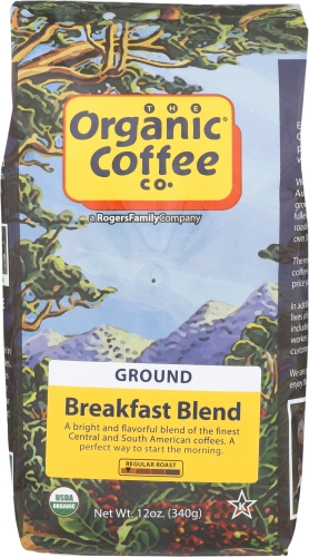 Organic Coffee Organic Breakfast Blend Ground Coffee, 12 Ounce -- 6 per case