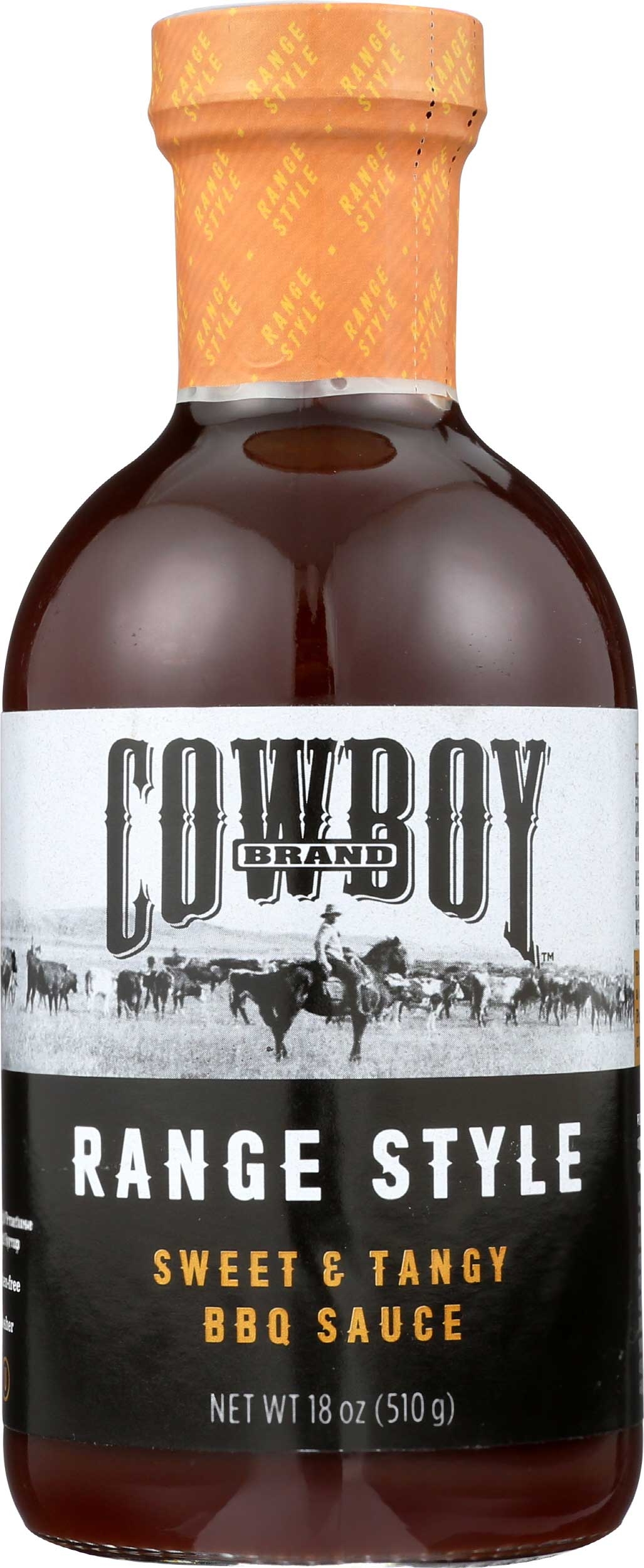 Cowboy Charcoal Range Style Sweet and Tangy BBQ Sauce, 18 Ounce -- 6 per case