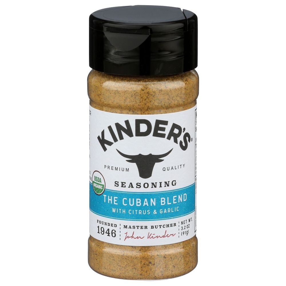 Kinders Organic The Cuban Blend Seasoning, 3.2 Ounce -- 8 per case
