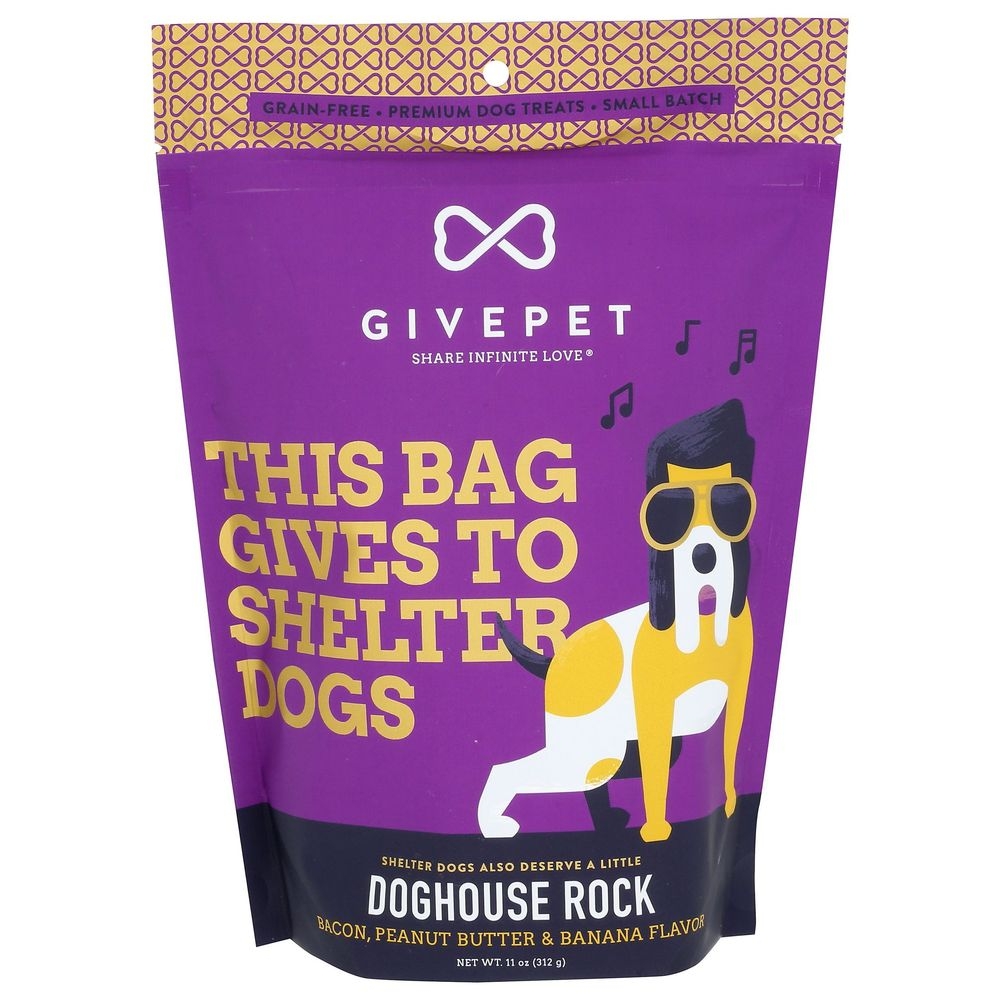 Givepet Doghouse Rock Dog Treat, 11 Ounce -- 12 per case