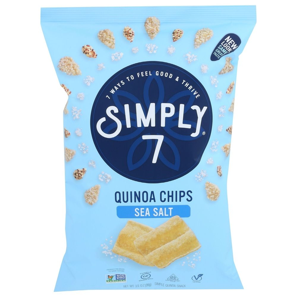 Simply7 Sea Salt Quinoa Chips, 3.5 Ounce -- 8 per case