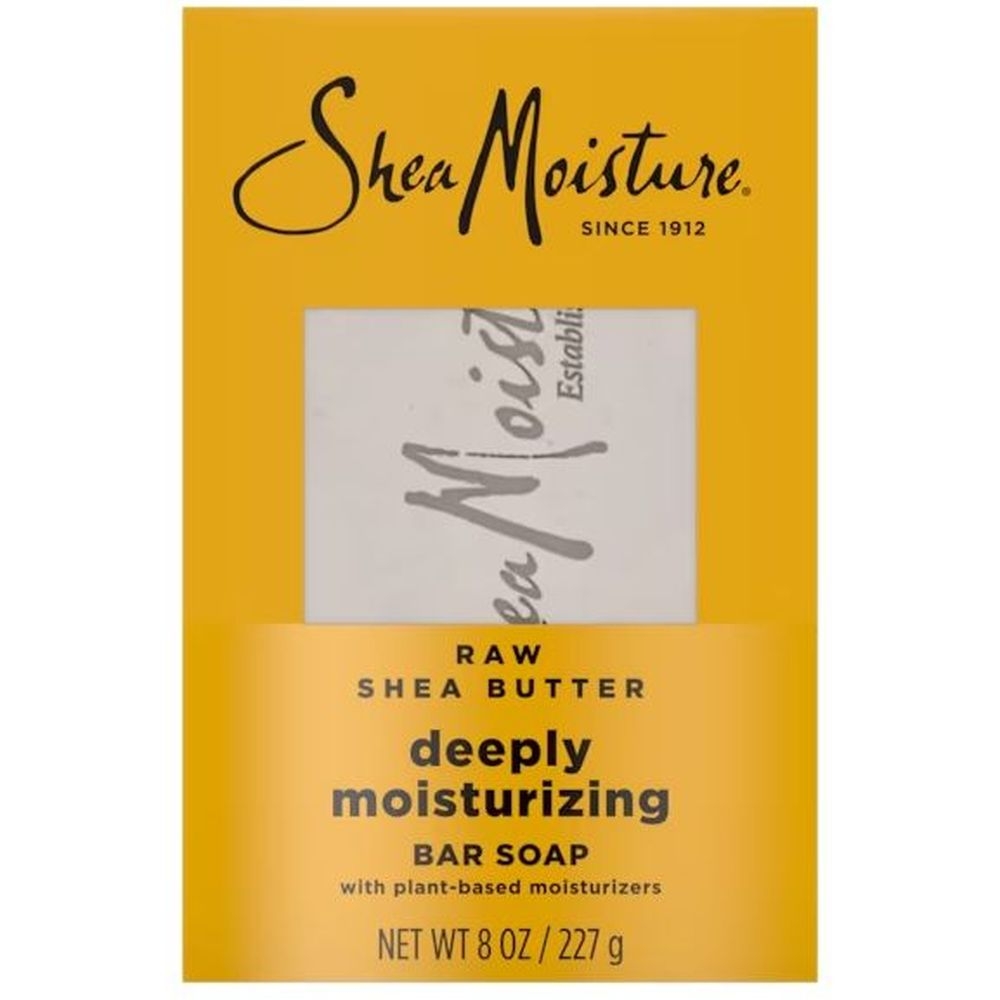 Shea Moisture Raw Shea Butter Bar Soap for Dry Skin, 8 Ounce -- 4 per case