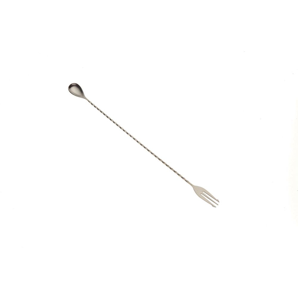 Barfly Stainless Steel Bar Spoon with Fork End, 15 3/4 inch