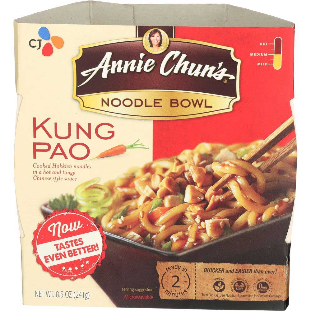 Annie Chuns Kung Pao Noodle, 8.6 Ounce Bowl -- 6 per case.