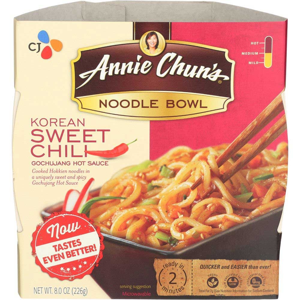 Annie Chuns Korean Sweet Chili Noodle, 7.9 Ounce Bowl -- 6 per case.