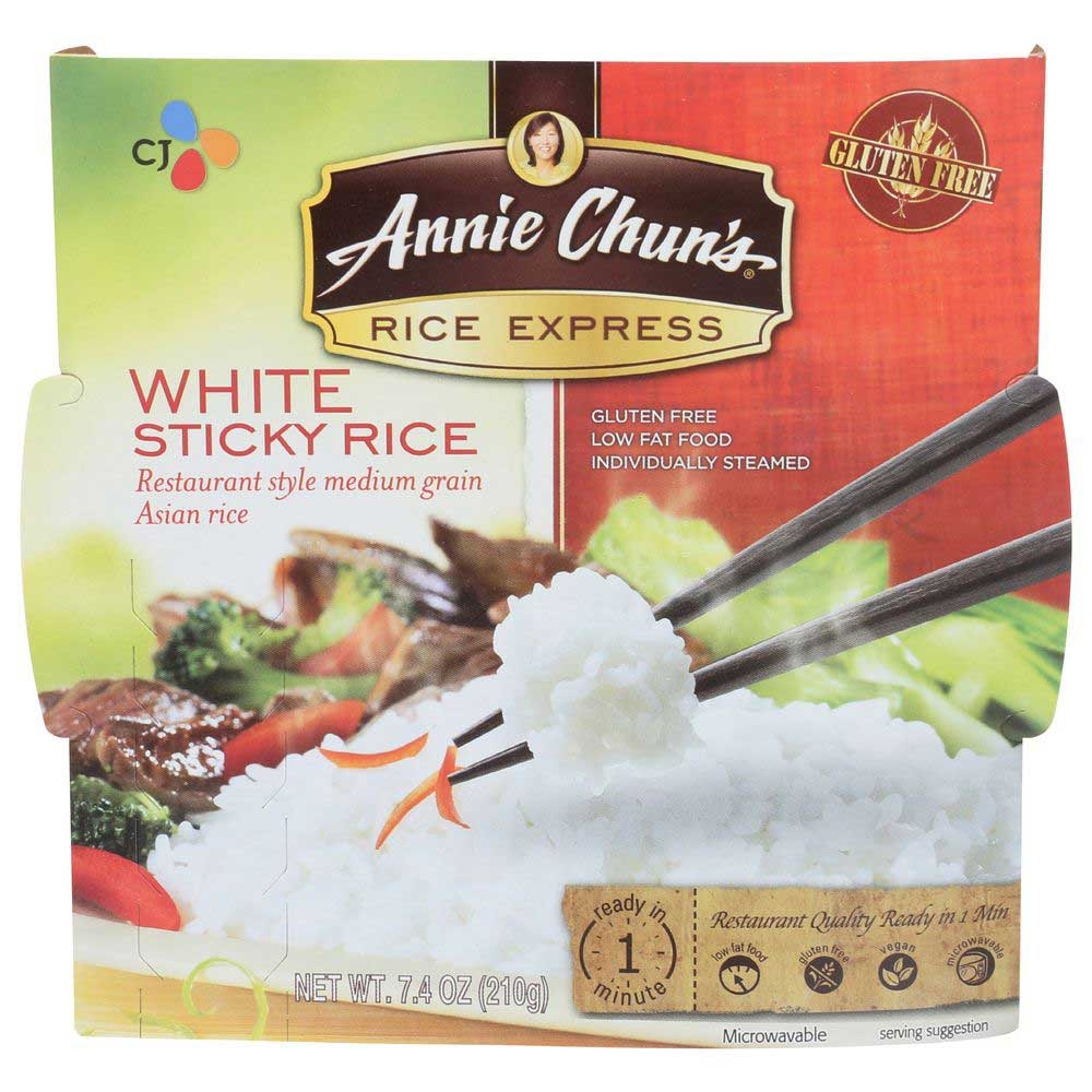 Annie Chuns Rice Express - Sticky White Rice, 7.4 Ounce -- 6 per case.