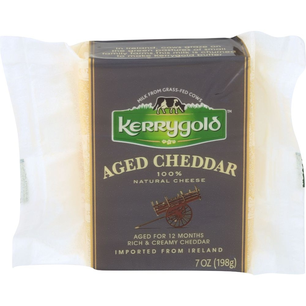 Kerrygold Aged Cheddar Cheese Wedge, 7 Ounce -- 12 per case