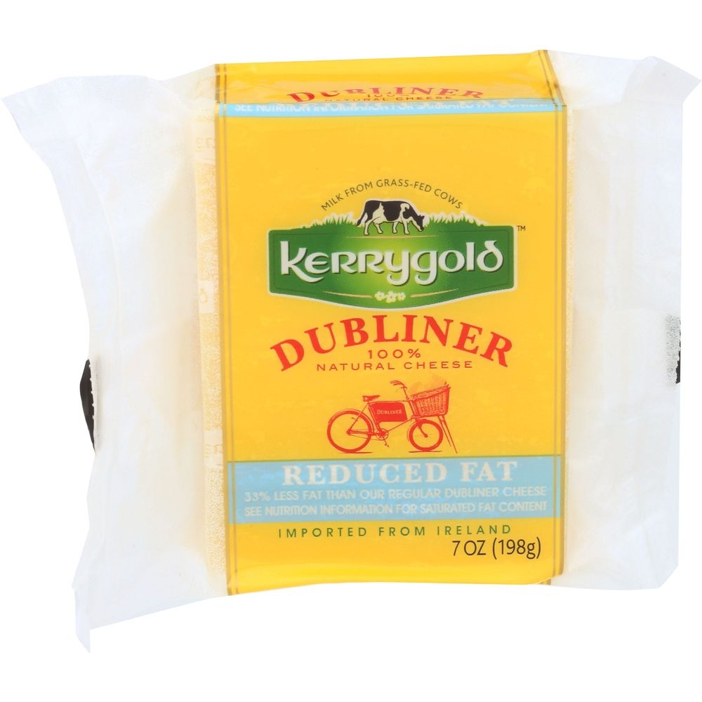 Kerrygold Reduced Fat Dubliner Cheese Wedge, 7 Ounce -- 12 per case