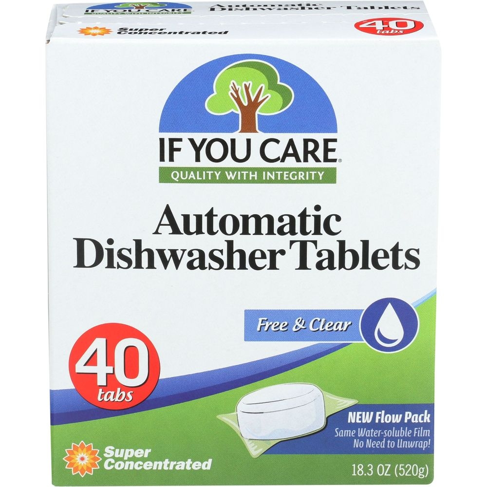 If You Care Automatic Dishwasher Tablets, 40 count -- 8 per case