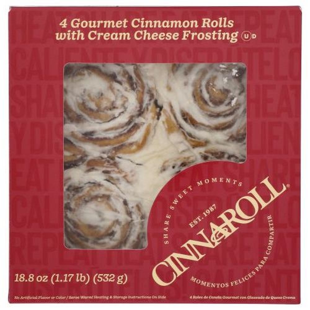 Cinnaroll Cream Cheese Frosted Cinnamon Rolls, 18.8 Ounce -- 14 per case