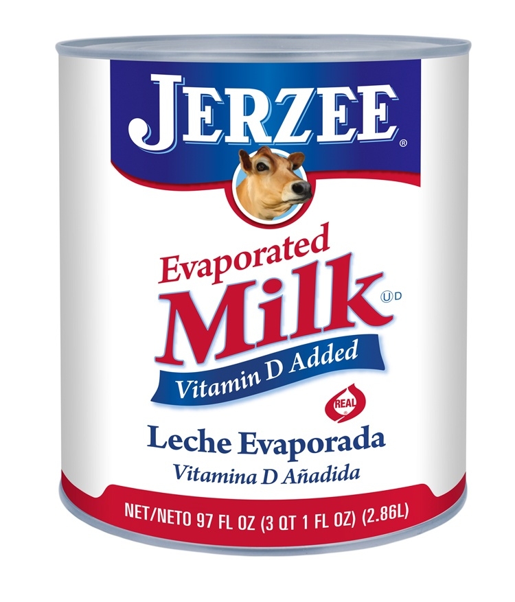 Jerzee Vitamin D Added Evaporated Milk, 97 Fluid Ounce -- 6 per case.