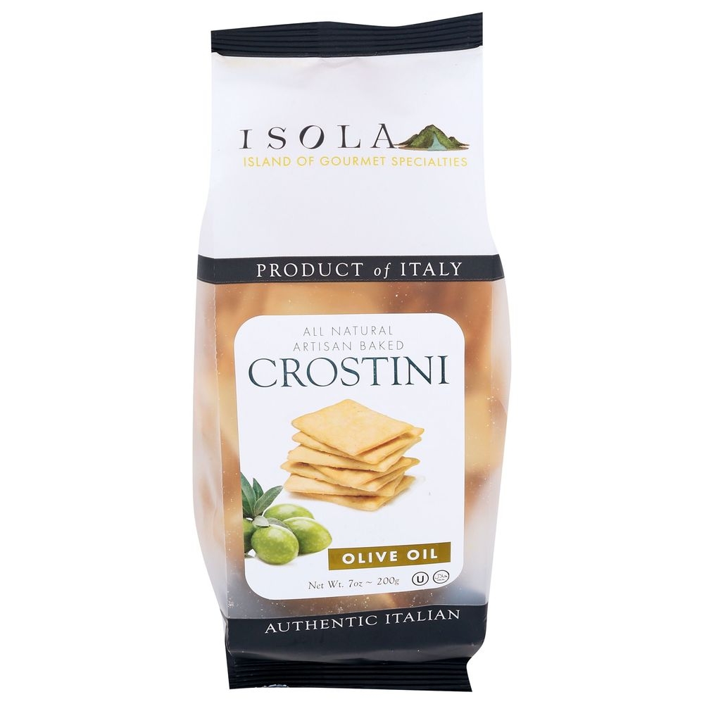 Isola Olive Oil Crostini Crisp Cracker, 7 Ounce -- 10 per case
