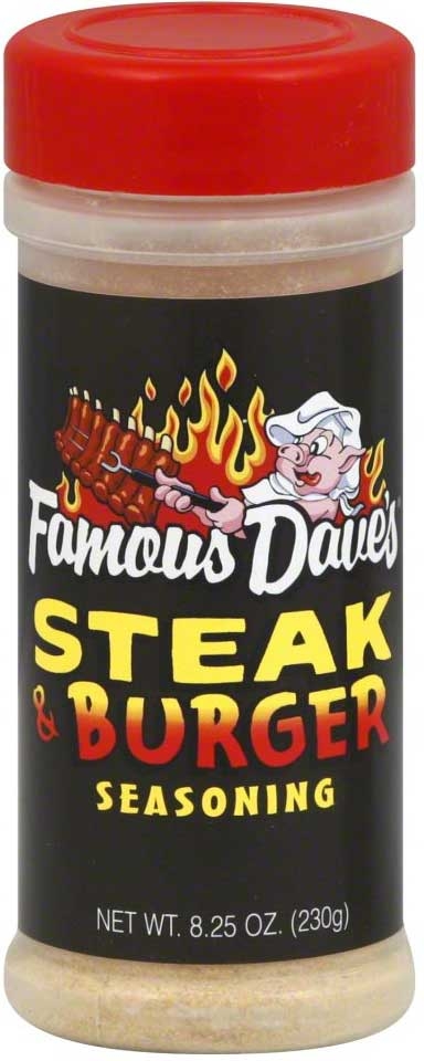 Famous Daves Steak and Burger Seasoning, 8.25 Ounce -- 6 per case