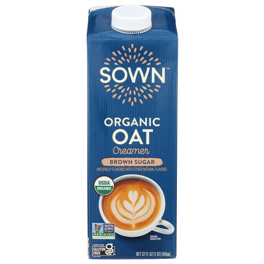 Sown Organic Brown Sugar Oat Creamer, 32 Fluid Ounce -- 6 per case
