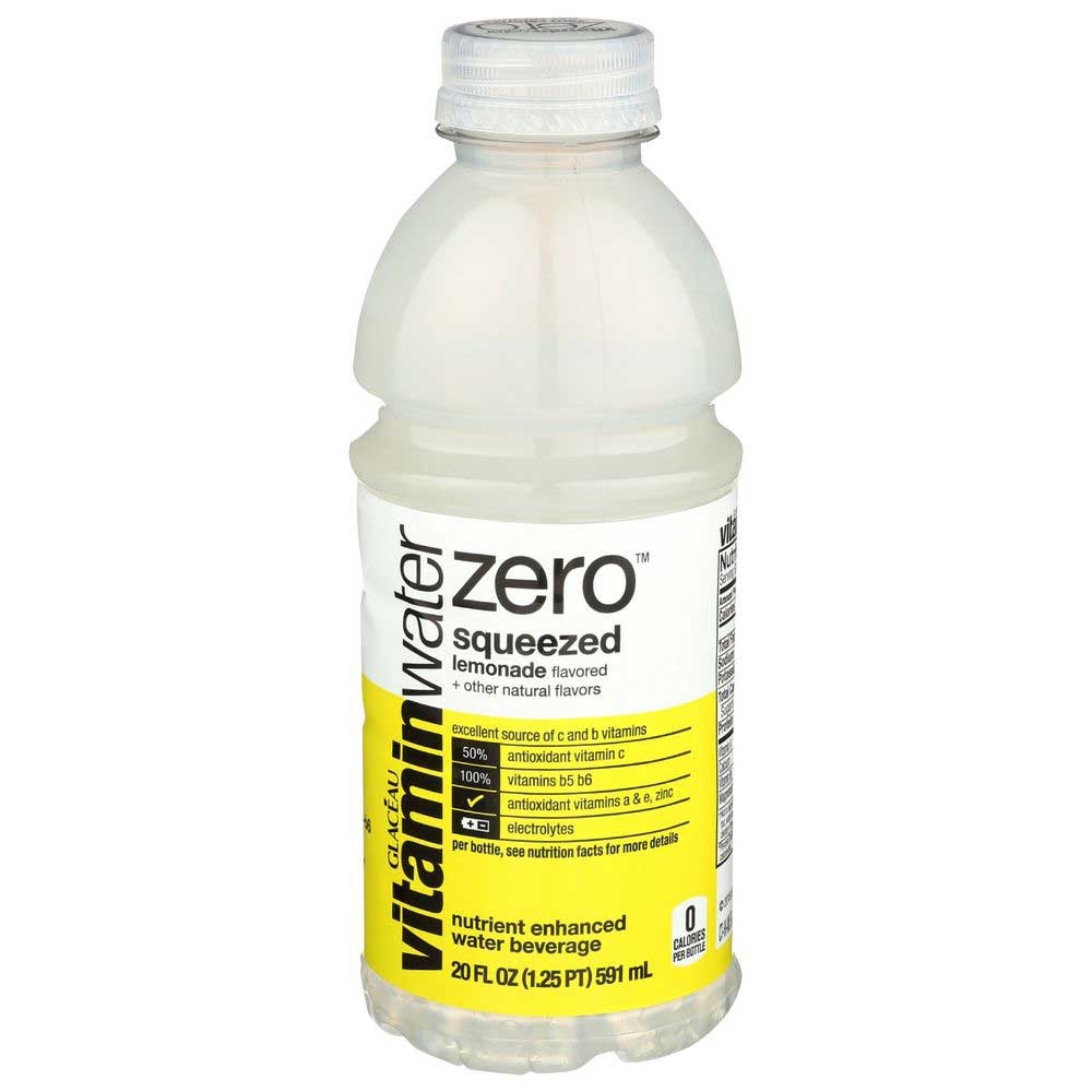 Glaceau Zero Squeeze Vitamin Water, 20 Fluid Ounce -- 12 per case