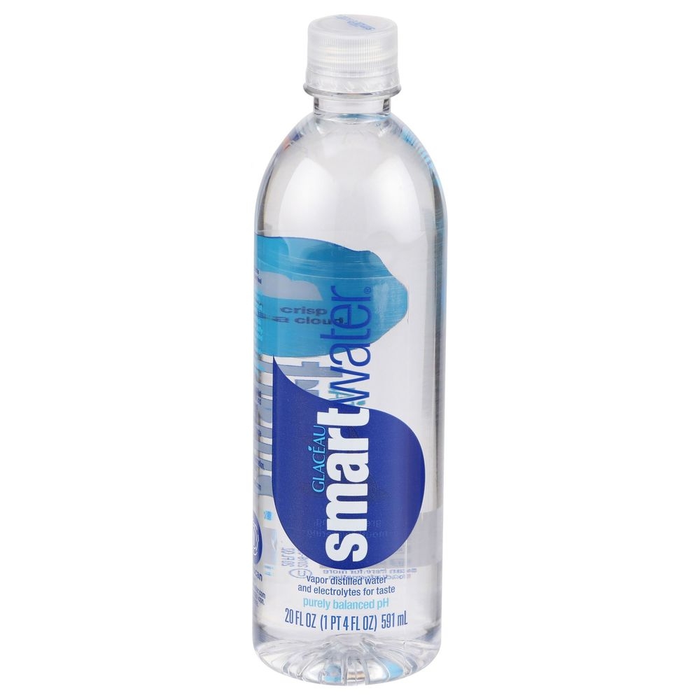 Glaceau Smart Water Vapor Distilled Water, 20 Fluid Ounce -- 24 per case