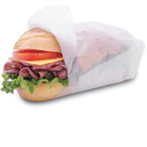 Bagcraft SW1515 White Dry Wax Paper Sandwich Wrap and Liner, 15 x 15 inch -- 4000 per case