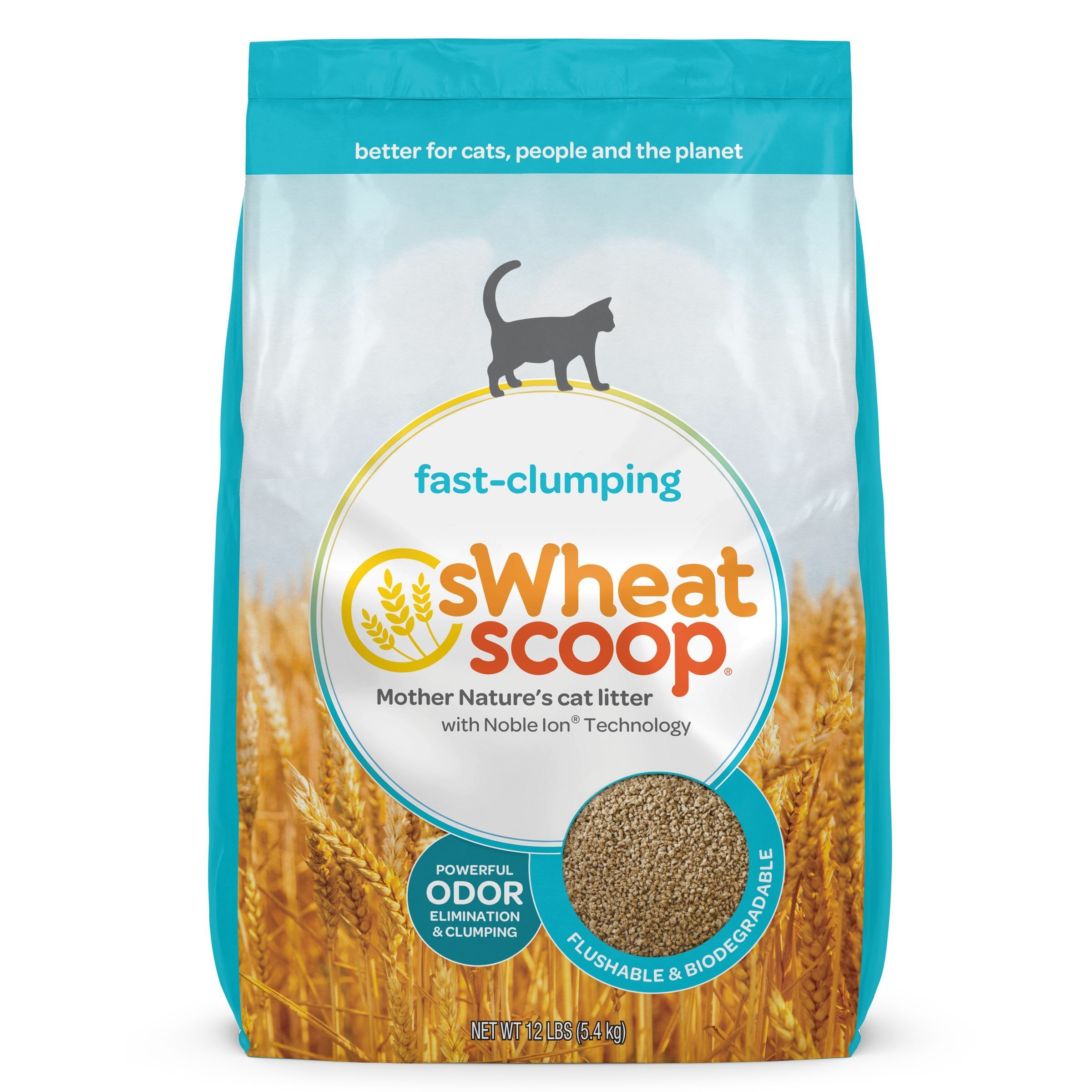 Swheat Scoop Regular Fast Clumping Cat Litter, 12 Pound
