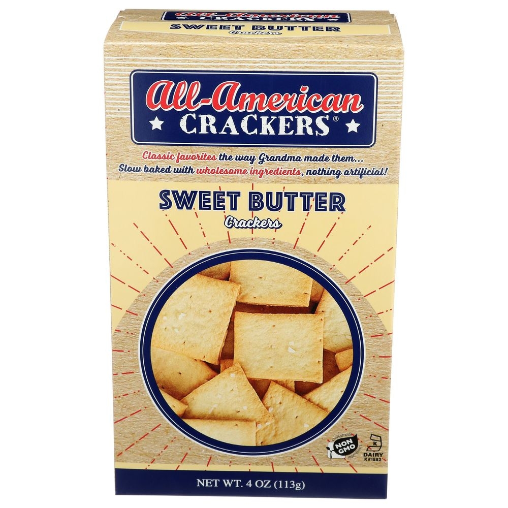 All American Sweet Butter Cracker, 4 Ounce -- 6 per case