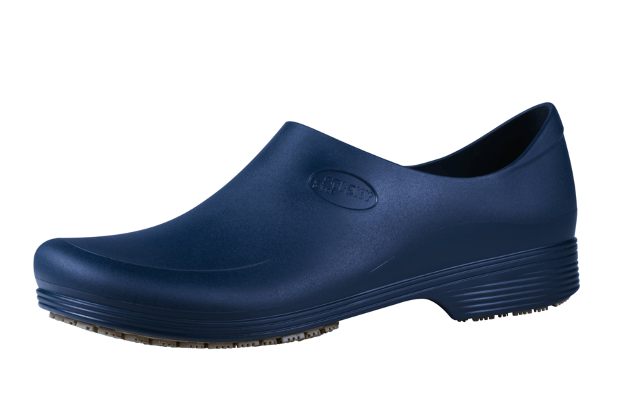 Sticky Shoes Man Style Navy Blue Clogs, Size 8.5  -- 1 pair