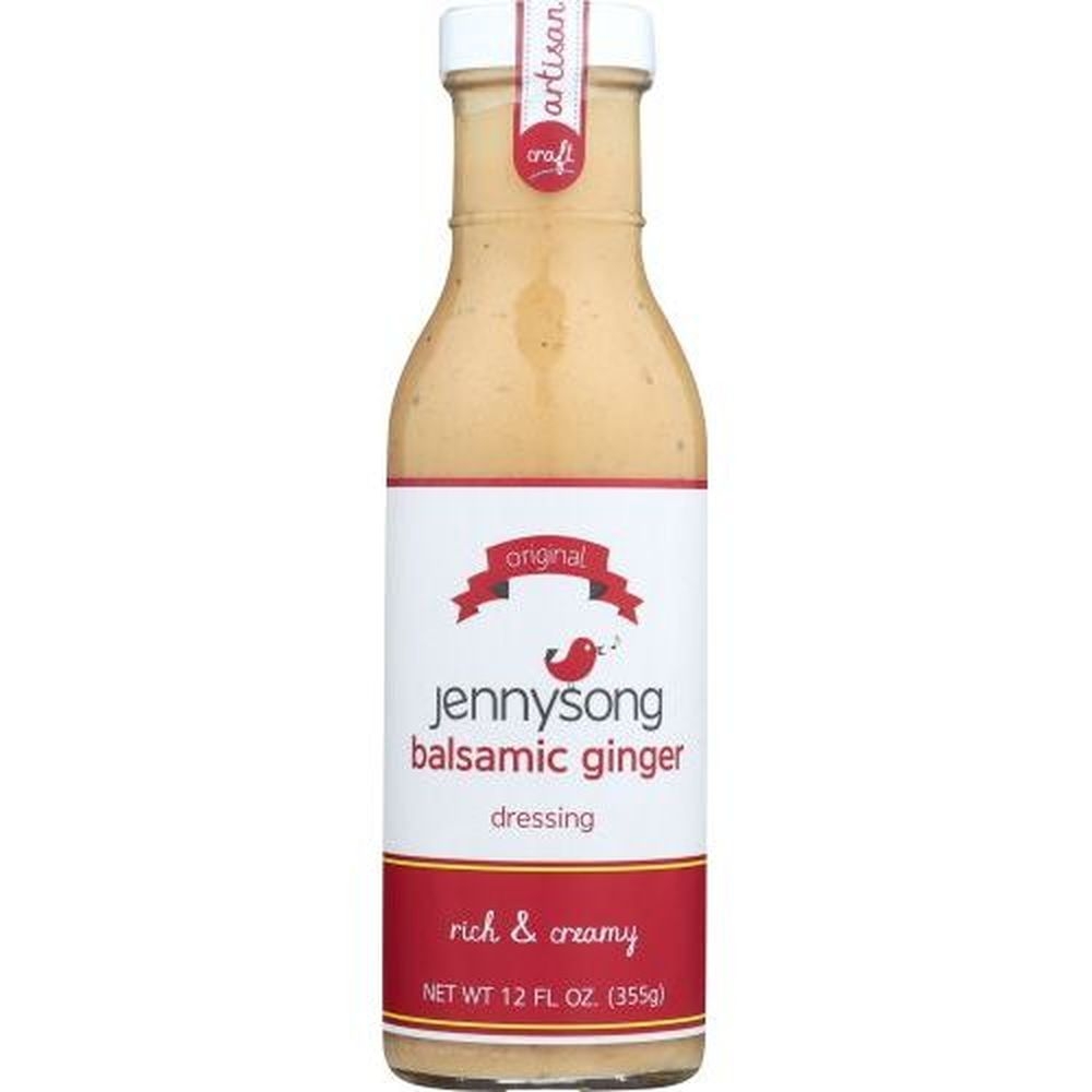 Jennysong Organic Rich and Creamy Balsamic Ginger Dressing, 12 Fluid Ounce -- 6 per case