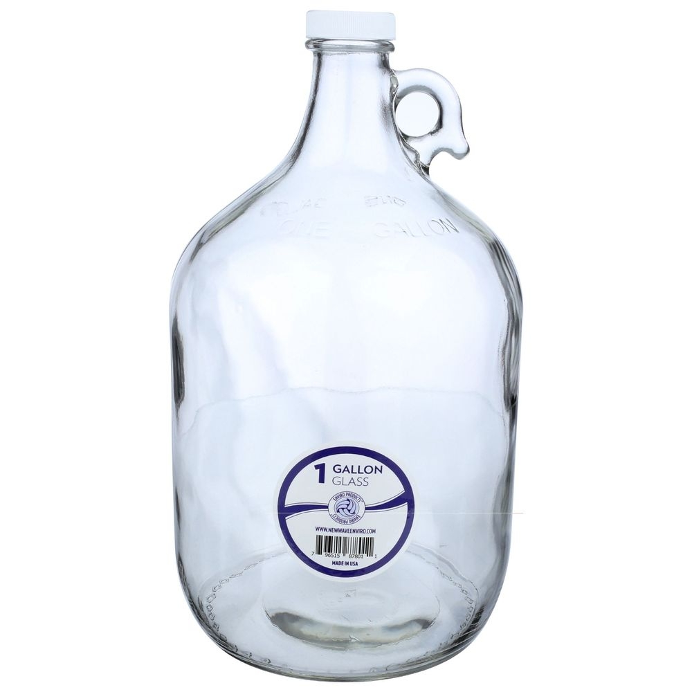 New Wave Enviro Glass Bottle, 128 Ounce Capacity