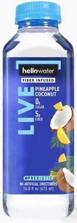 Hellowater Live Pineapple Coconut Water, 16 Ounce -- 12 per case
