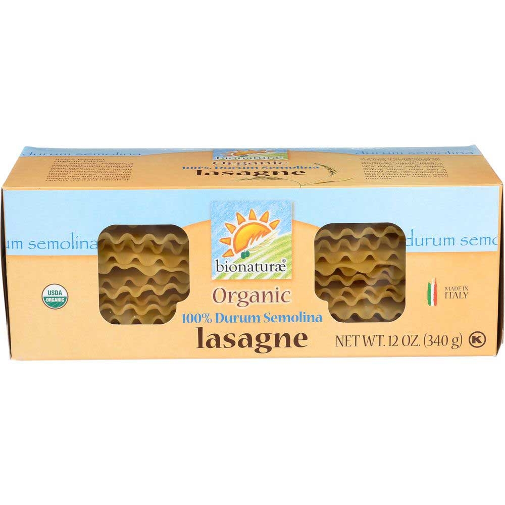 Bionaturae Organic Lasagna Pasta, 12 Ounce -- 12 per case.