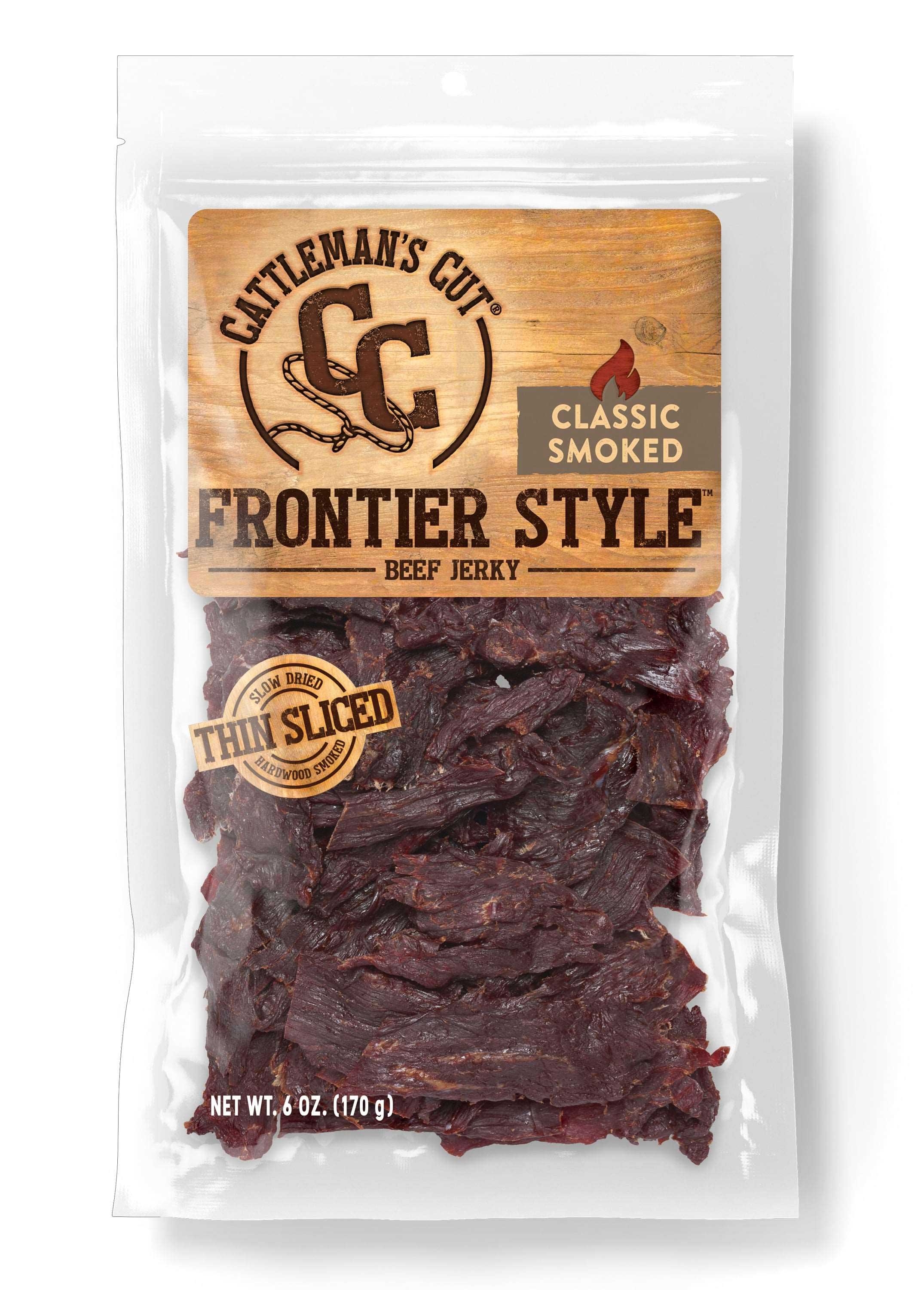 Cattlemans Cut Frontier Style Classic Smoked Beef Jerky, 6 Ounce -- 6 per case