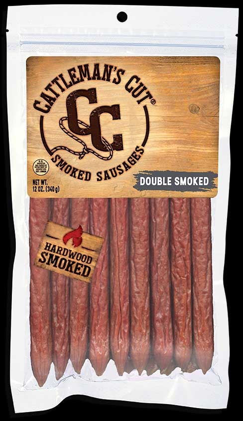 Cattlemens Double Smoked Sausages Stick, 12 Ounce -- 8 per case