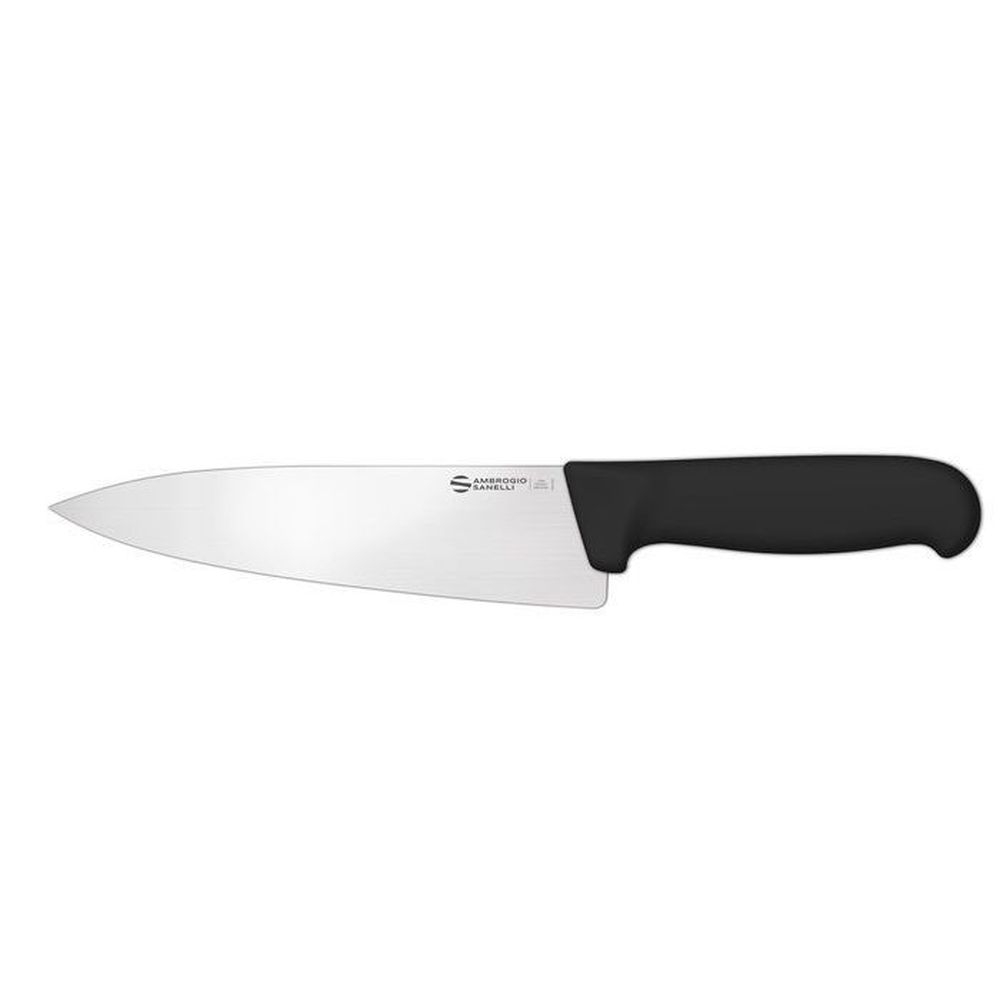 Ambrogio Sanelli Supra Chef Knife with Smooth Semi Polished Blade Finishing, 8 inch