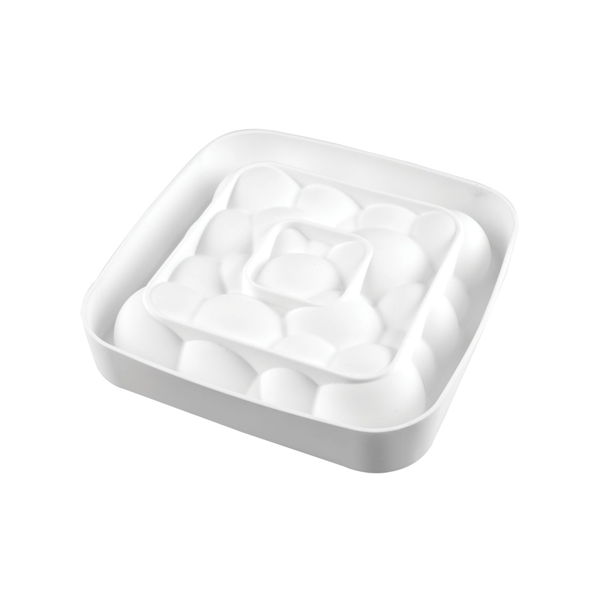 Silikomart Silicone Cloud 1600 1 Cavity Mold, 7.87 inch Length x 7.87 inch Width 2.16 inch Height