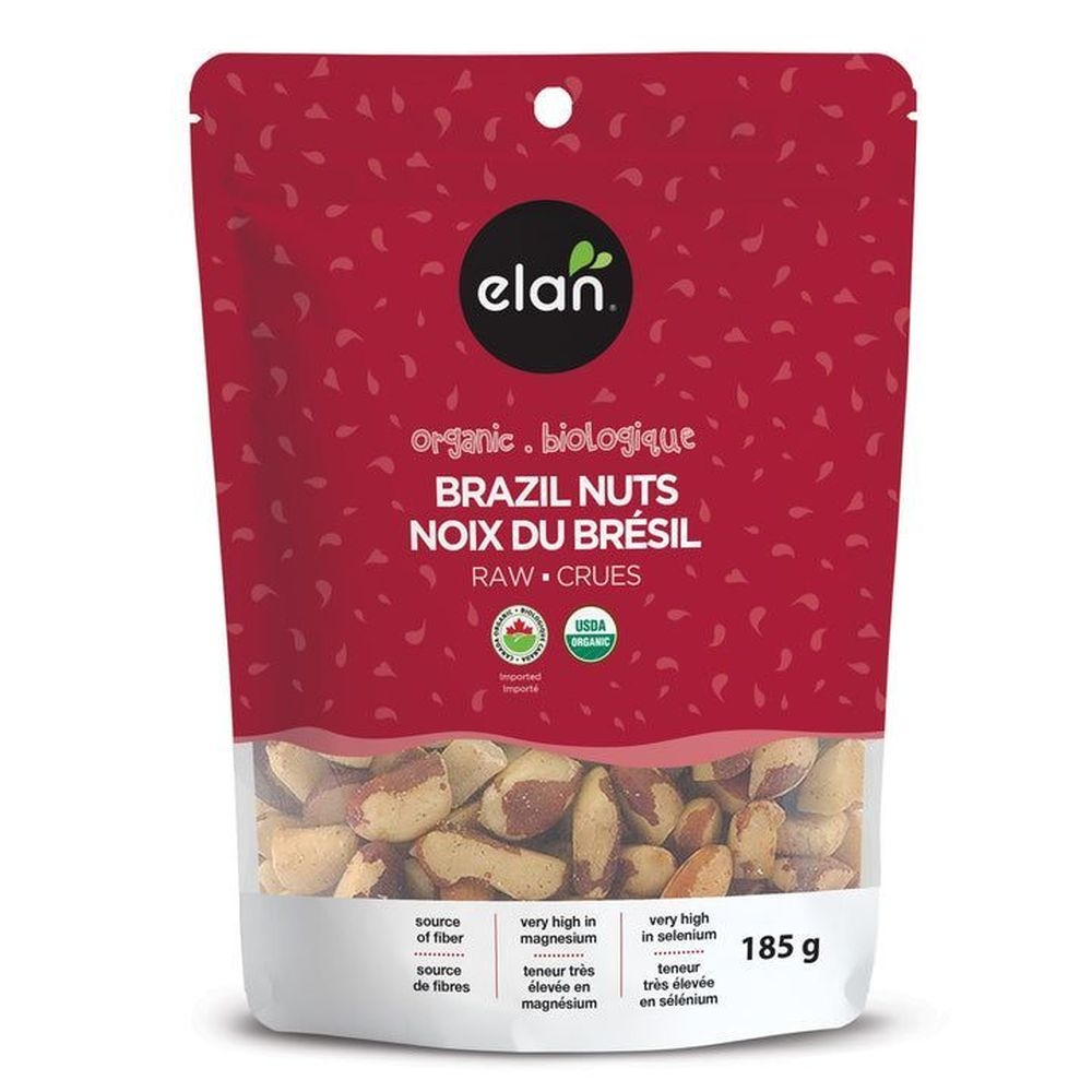 Elan Organic Raw Brazil Nuts, 6.5 Ounce -- 8 per case