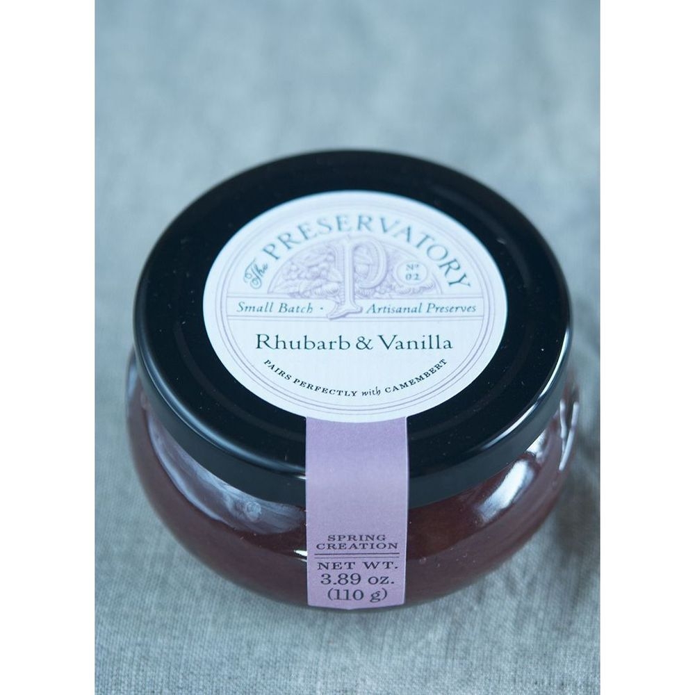 The Preservatory Rhubarb and Vanilla Preserves, 3.89 Ounce -- 12 per case