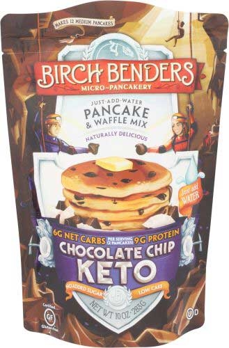 Birch Benders Chocolate Chip Keto Pancake and Waffle Mix , 10 Ounce -- 6 per case